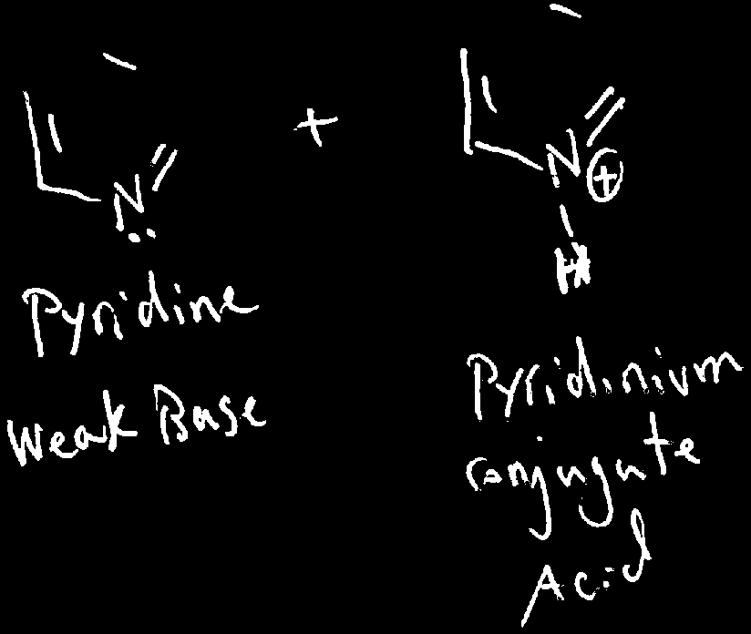 Pyridine and pyridinium buffer system