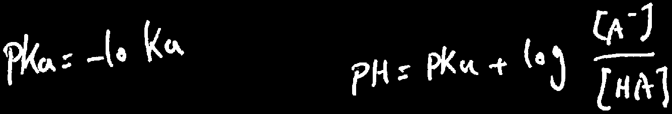 Henderson-Hasselbalch equation