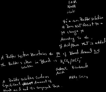 Buffer system in blood and buffer capacity