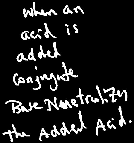 Conjugate base neutralizes added acid