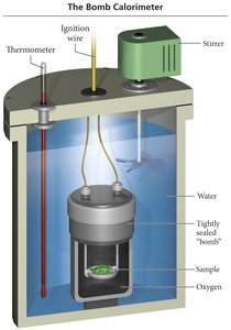 Bomb calorimeter diagram