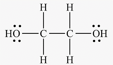 Structure of ethylene glycol