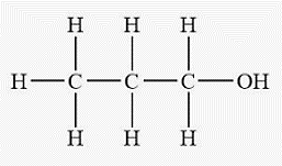 Structure of propanol