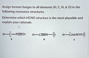 HCNO resonance structures