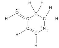 Molecule with formal charges indicated