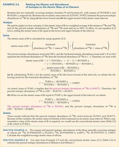 Atomic mass calculation example