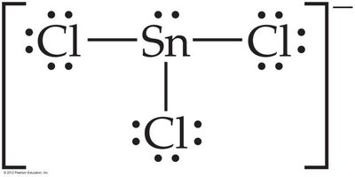 Lewis structure of SnCl3-