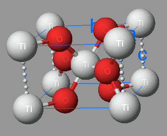 Titanium dioxide unit cell structure