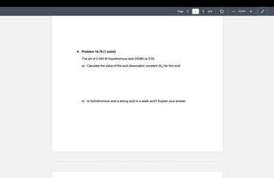 Hydroferrous acid pH and Ka calculation