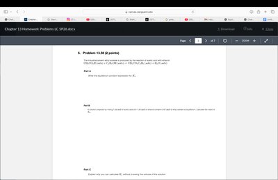Nitrogen equilibrium and reaction direction problem