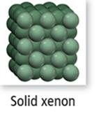 Solid xenon structure