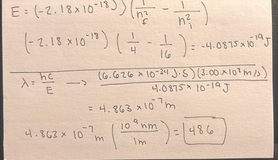 Sample calculation for hydrogen emission