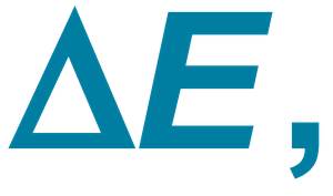 Delta E symbol