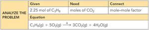 Problem setup for propane combustion