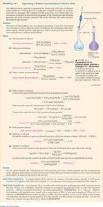 Worked example of expressing solution concentration