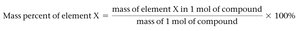 Percent composition formula