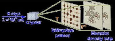 X-ray diffraction pattern of a crystal