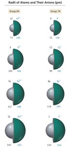 Radii of Atoms and Their Anions