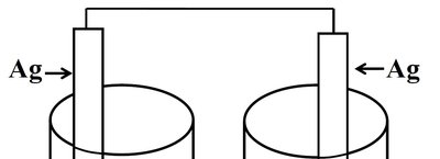 Concentration cell with Ag electrodes