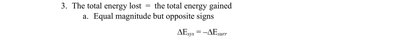 Sign conventions and energy table