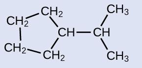 Lewis structure of an alcohol (hexanol)