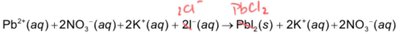 Equation for complete ionic precipitation reaction