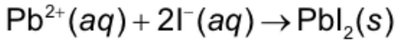 Equation for net ionic precipitation reaction