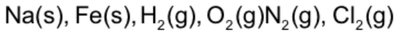 Examples of elemental forms with oxidation number zero