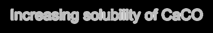 Increasing solubility of CaCO3