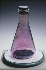 Sublimation of iodine