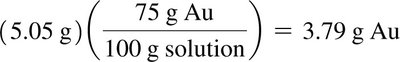 Mass/mass percent calculation