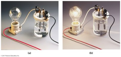 Electrolyte conductivity demonstration