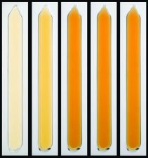 Color change in sealed tubes showing equilibrium between NO2 and N2O4