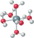 Molecular model of a hydrated aluminum ion, a Lewis acid