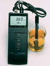 pH measurement of a solution containing hydrated metal ions