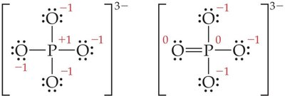 Lewis structure for PO4^3- (expanded octet)