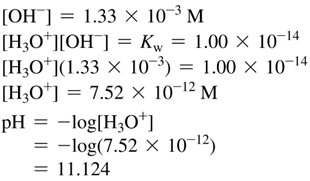 pH calculation for NH3 solution