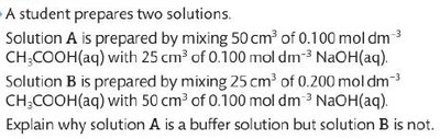 Buffer solution preparation question