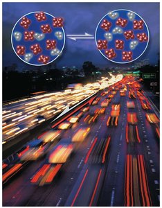Traffic analogy for dynamic equilibrium