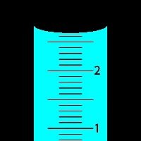 Meniscus reading in graduated cylinder