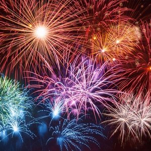 Fireworks as an example of chemical reactions