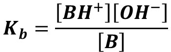 Kb equilibrium expression