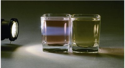 Tyndall effect in colloids vs solutions