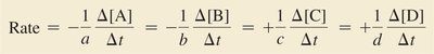 General rate expression with stoichiometry