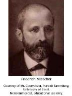 Portrait of Friedrich Miescher (face blurred)