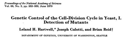 Genetic Control of the Cell-Division Cycle in Yeast, I. Detection of Mutants