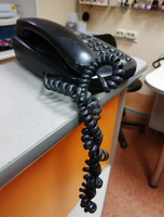 Analogy of DNA supercoiling using a telephone cord