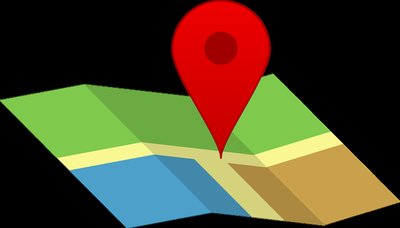 Map with location marker, symbolizing genetic mapping