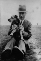 Frederick Griffith with dog