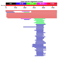 BLAST graphical output